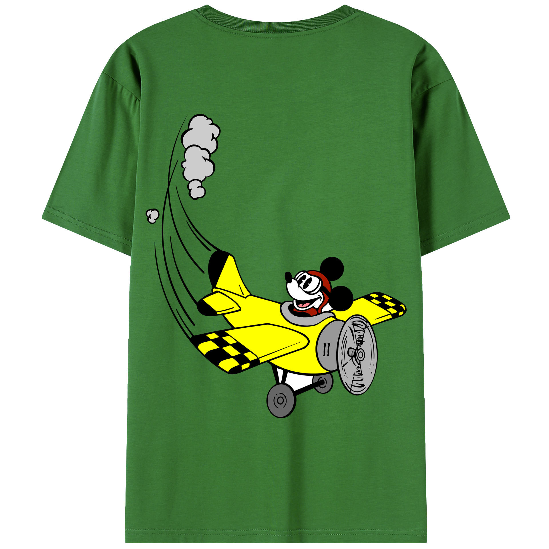（画像用） ミッキーマウス Mickey Mouse レディース半袖Tシャツ(バックプリント)
